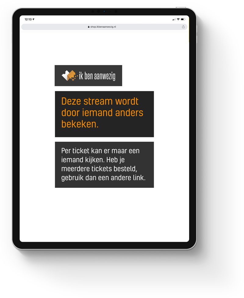 Tickets voor online evenementen